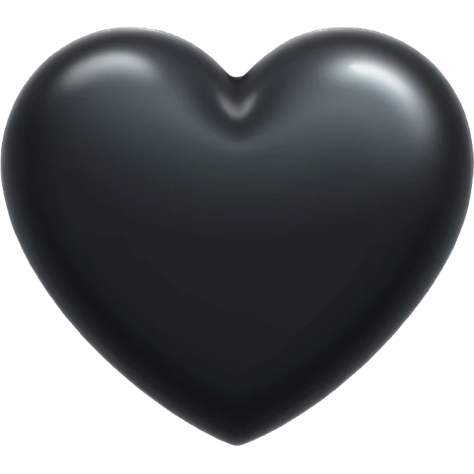 Black heart emoji emoji