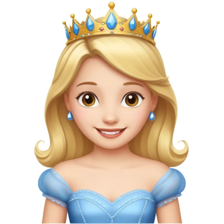 girls in a princess dress emoji