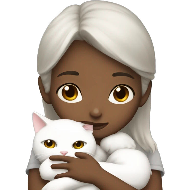 Nc20 skin girl hug white cat emoji