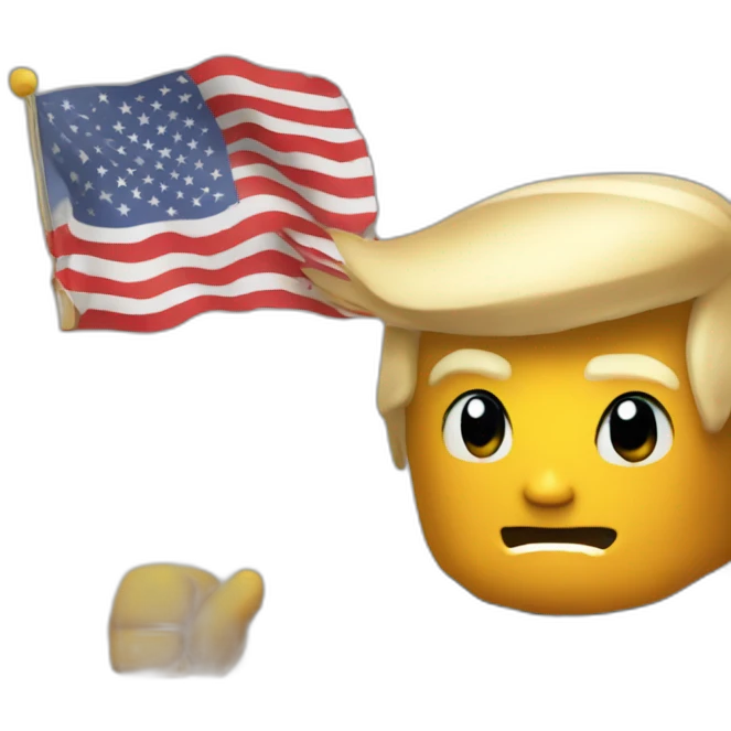Donald Trump qui joue à roblox emoji