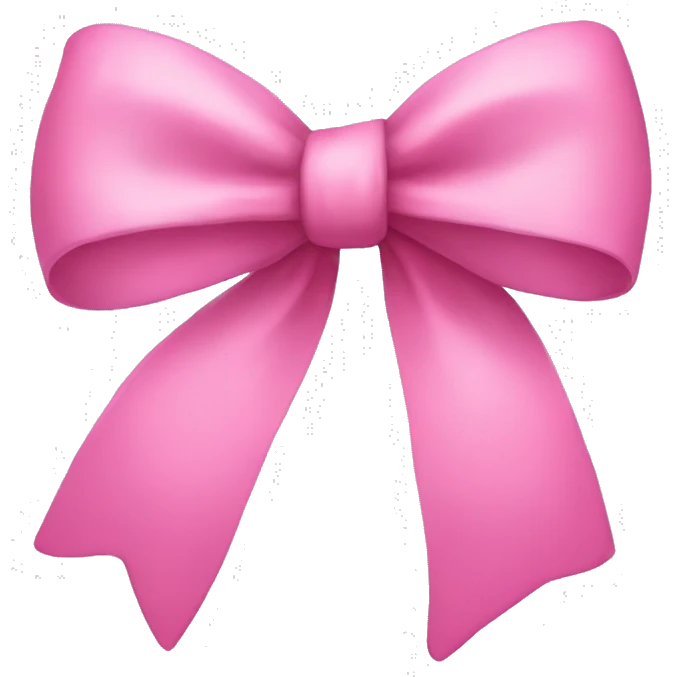 Pink bow emoji