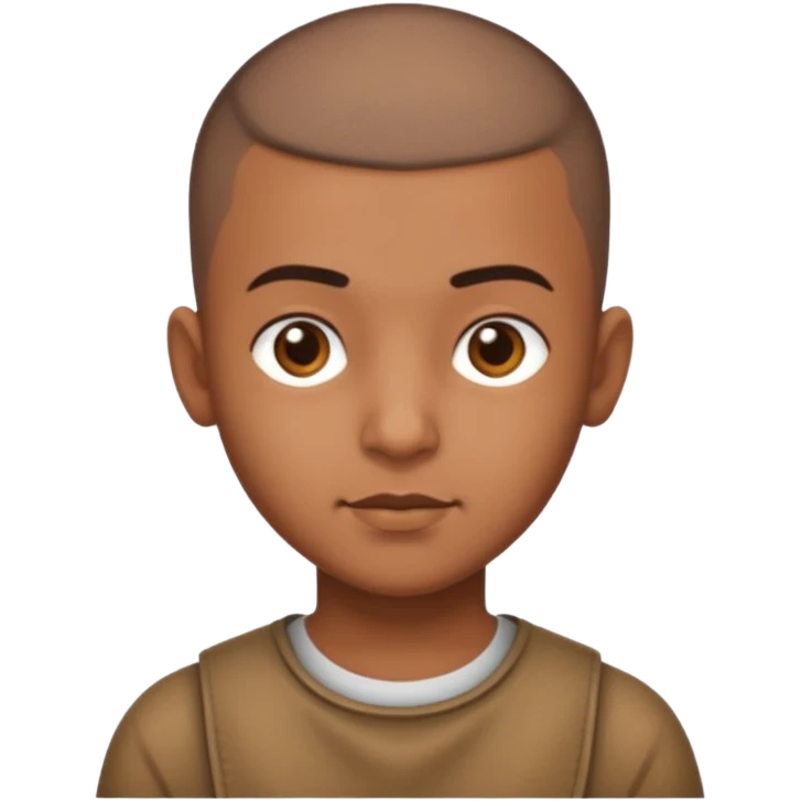 Indian boy with buzz cut emoji