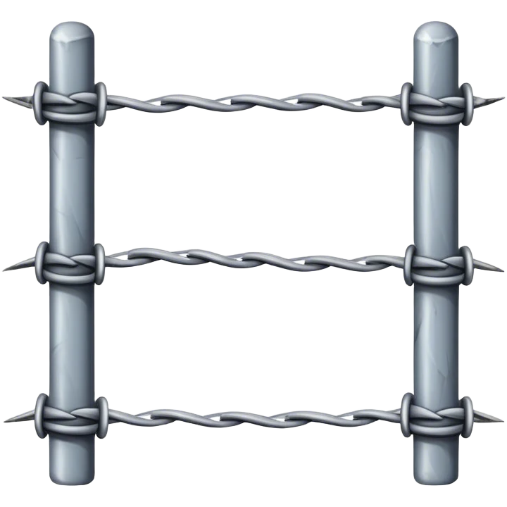 horizontal barb wire emoji