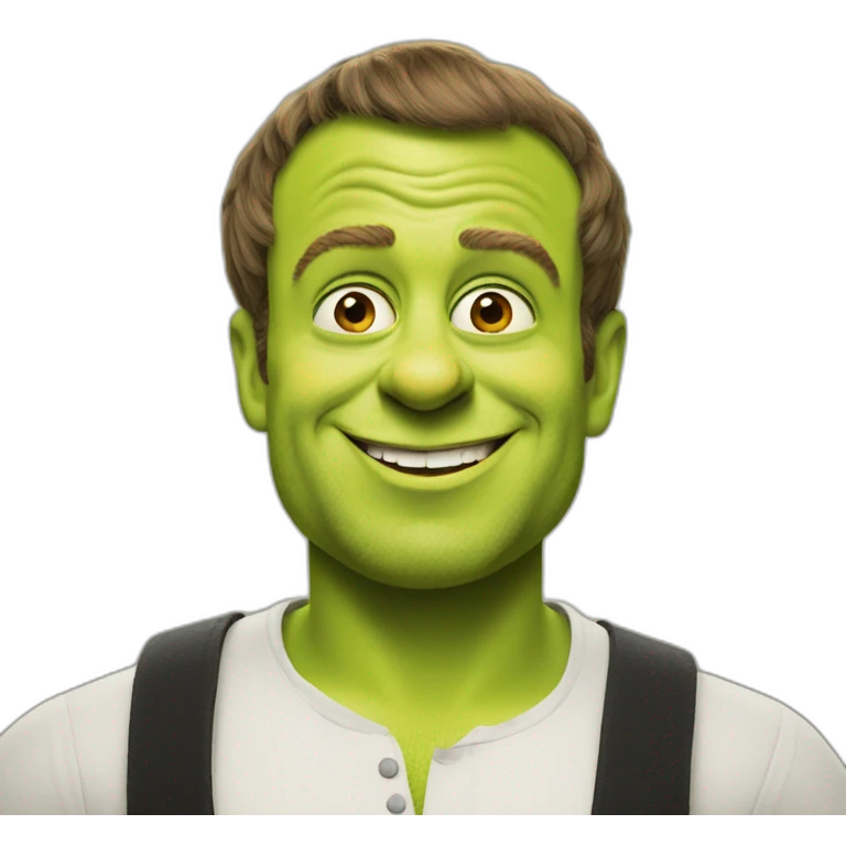 Emmanuel macron as shrek emoji