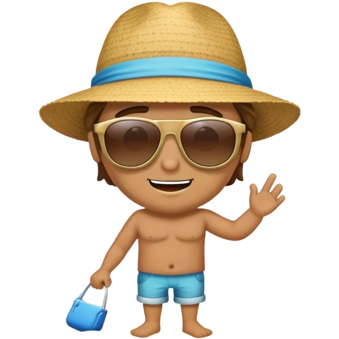 man on the beach  emoji