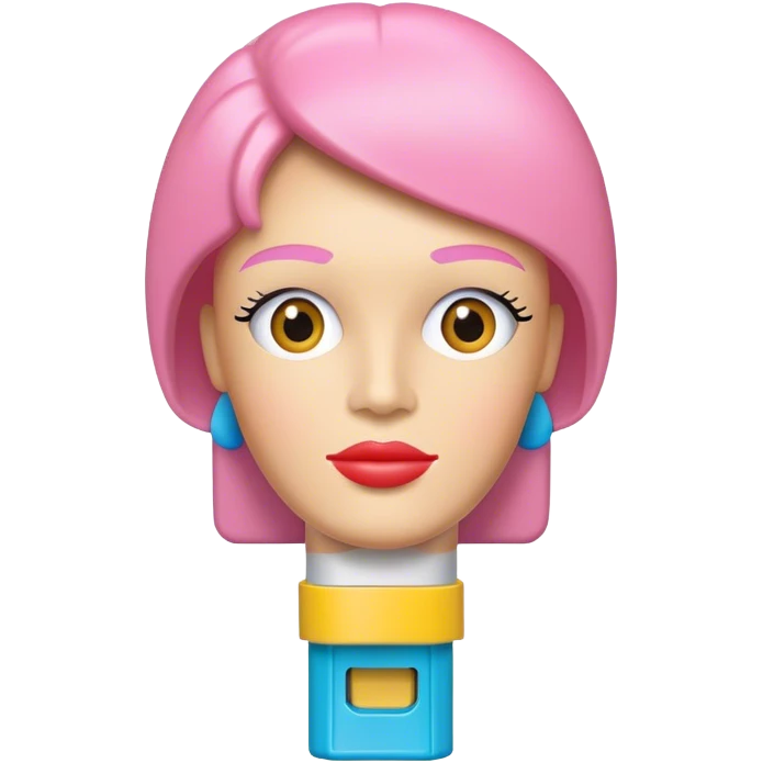 Lori as a pez dispenser emoji