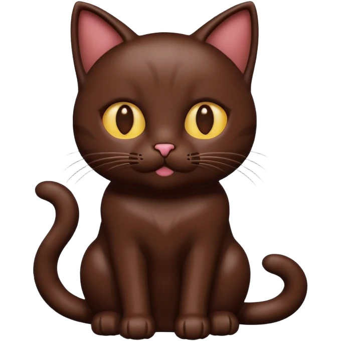 cat made of chocolate emoji