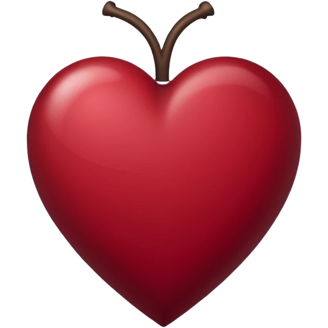 Corazon con el color vino emoji