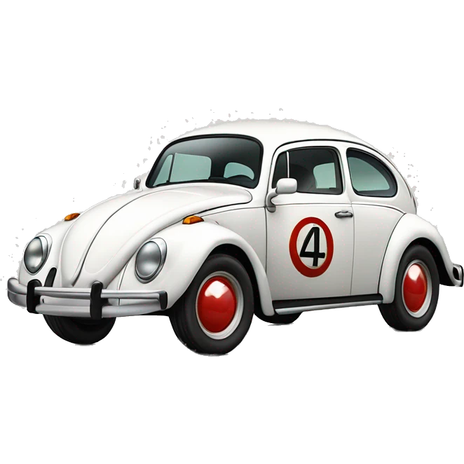 Volkswagen “Herbie Rides Again” themed Bug emoji