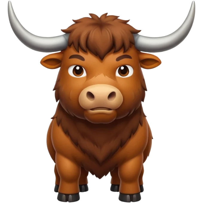 High resolution of An ox emoji