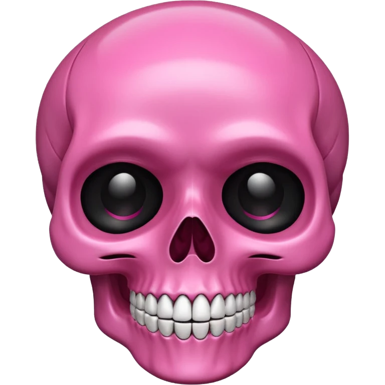Pink skull emoji emoji