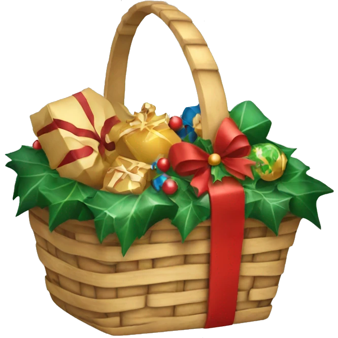 Christmas basket  emoji