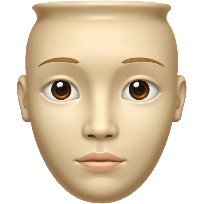 Vase human head  emoji