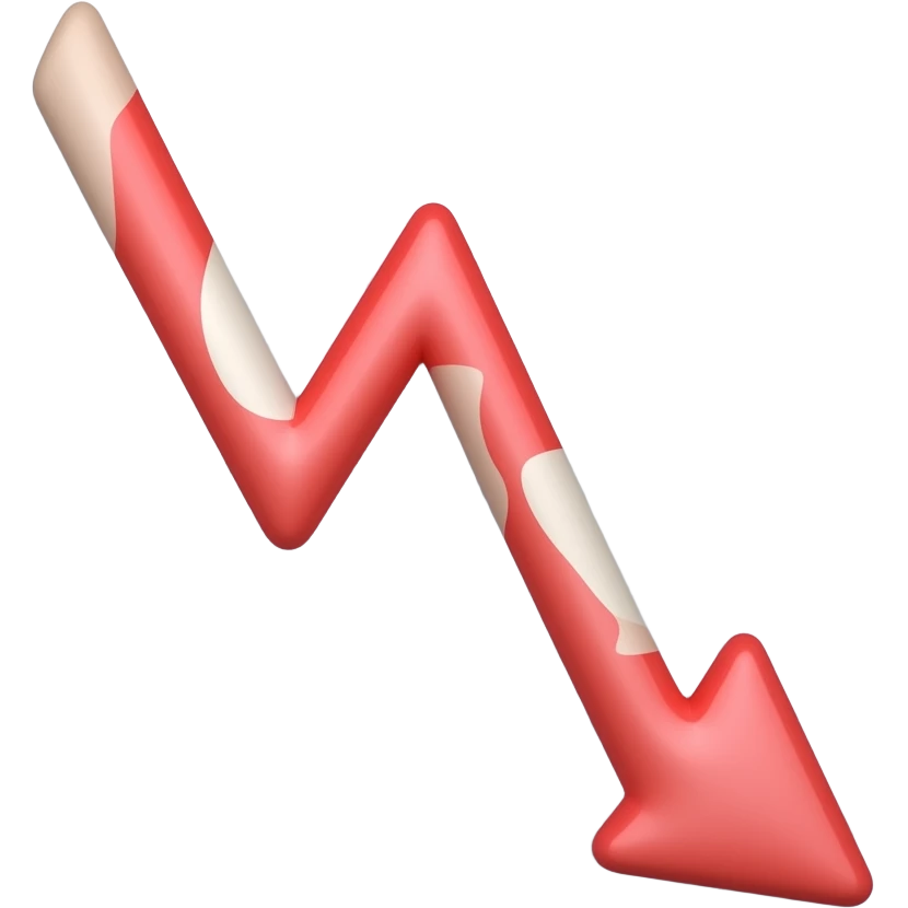 Stock fall emoji