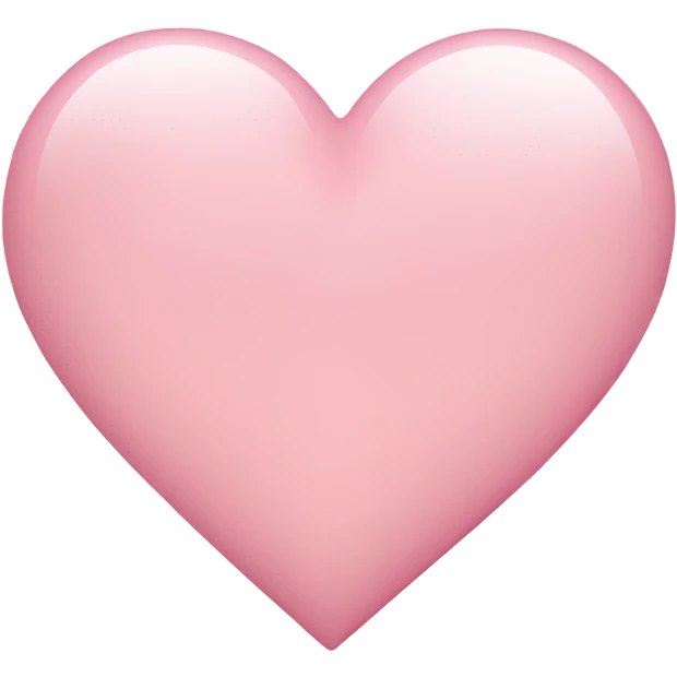 light pink heart emoji