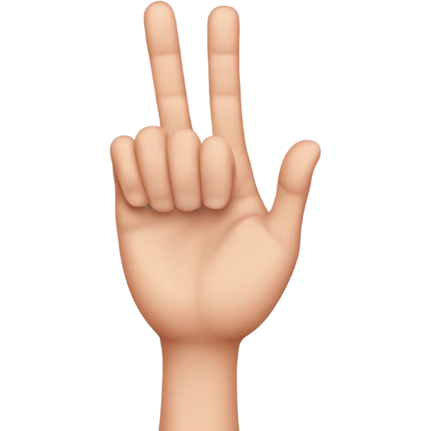 Hand finger heart emoji