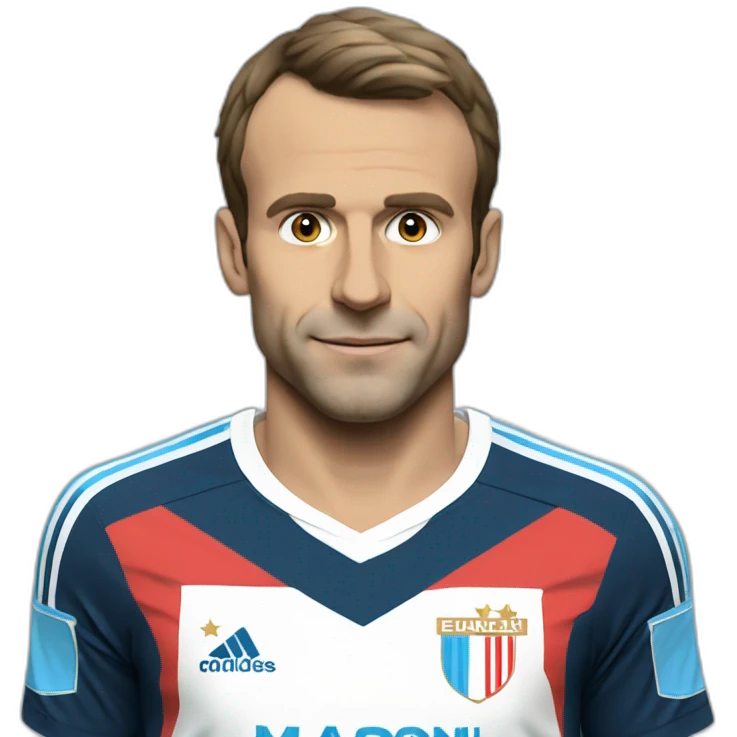 emanuel macron in Marseille kit emoji