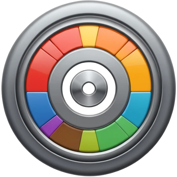 Genrate for me a settings wheel like an iphone emoji