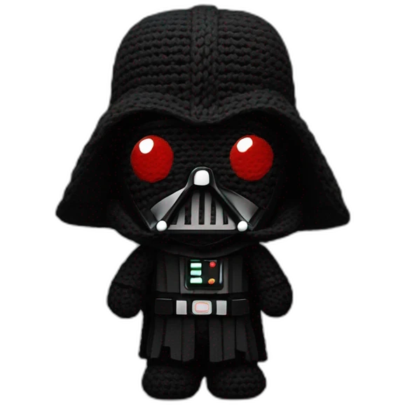 Dark Vador qui fait du crochet emoji