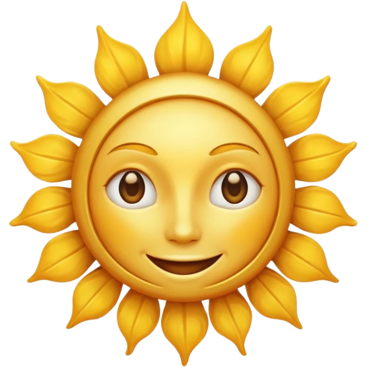 sun face emoji