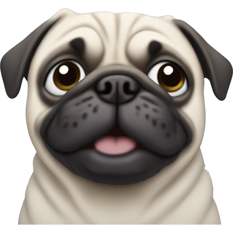 Winter pug emoji