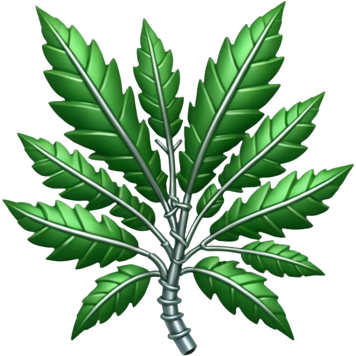 quiero una fucion de pernos y hojas de arbol ahi esta un referente emoji