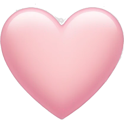 light pink heart emoji