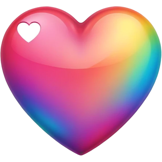 一顆彩色的愛心 emoji