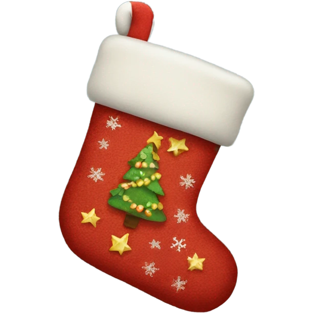 Christmas stocking emoji