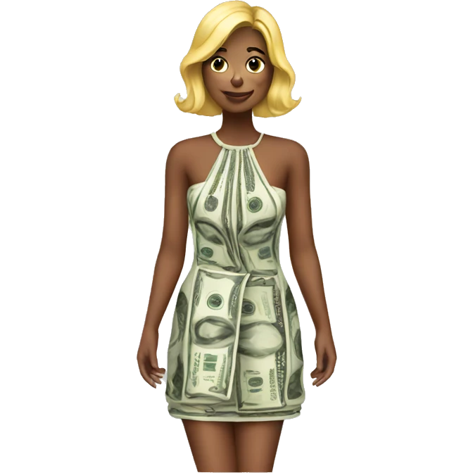 Money dress emoji