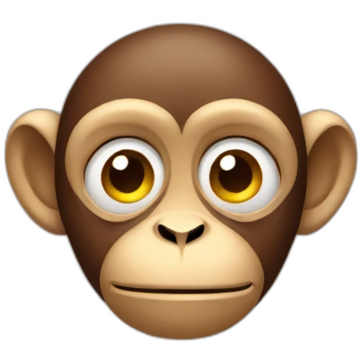 Monkey thinking emoji