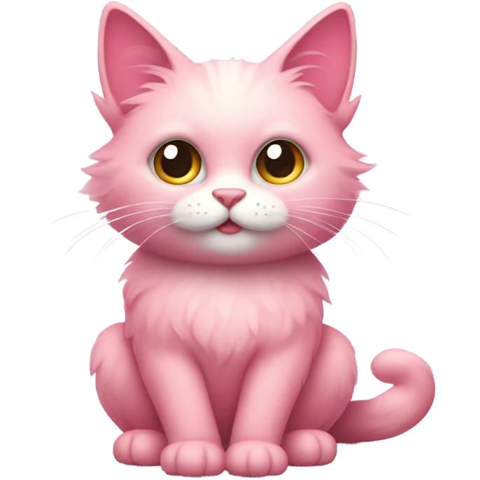 Pink cat emoji