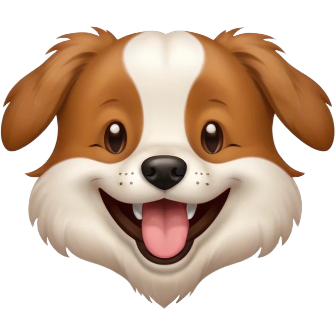 Dog laughing emoji