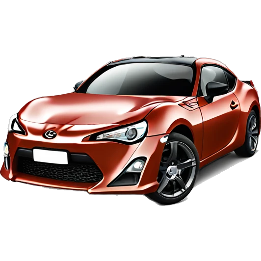 Side view Chewbacca’s teeth grill Toyota 86 ,blueberry color,chrome wheels  emoji