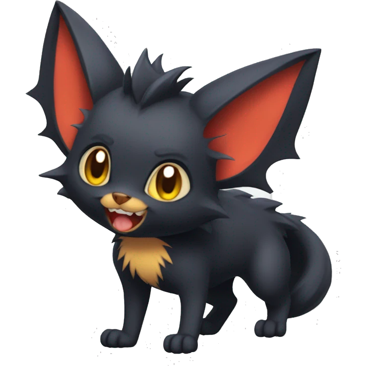 Bat-Torracat-Zorua full body emoji