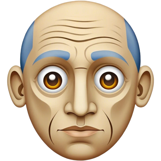 Cinematic Realistic Pablo Picasso Portrait Emoji, depicted as a visionary artist with abstract expressive features and a creative aura, rendered with rich textures and dynamic artistic lighting that captures his revolutionary spirit. emoji