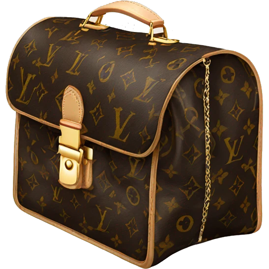 Louis Vuitton bag black emoji