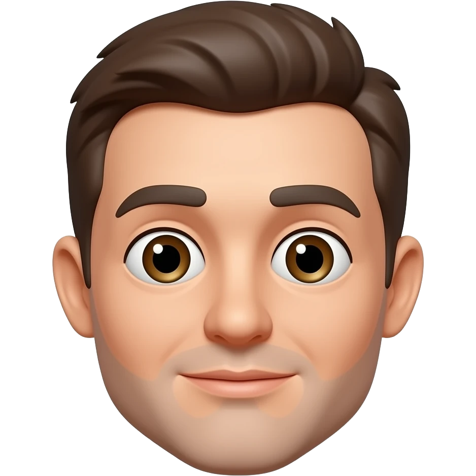 Create an emoji face of a head bobbing up and down emoji