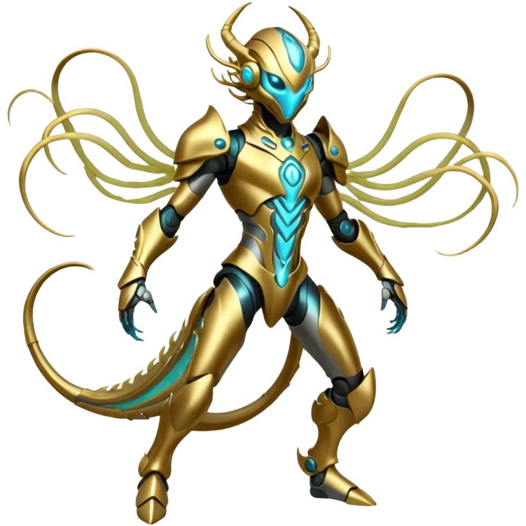 Futuristic Ethereal Modern Fakémon-creature-hybrid Full Body emoji