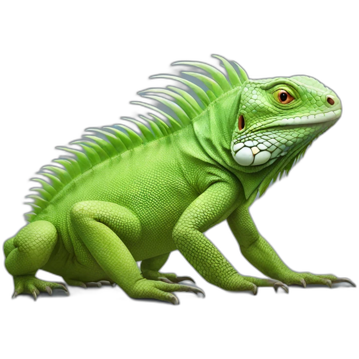ultra realistic iguanas emoji