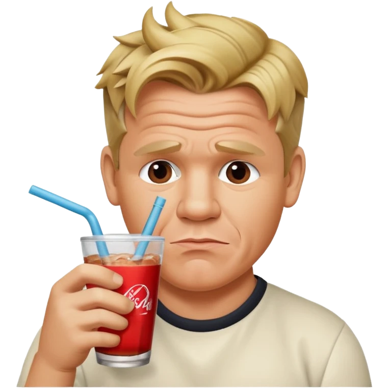 gordon ramsay sipping soda emoji