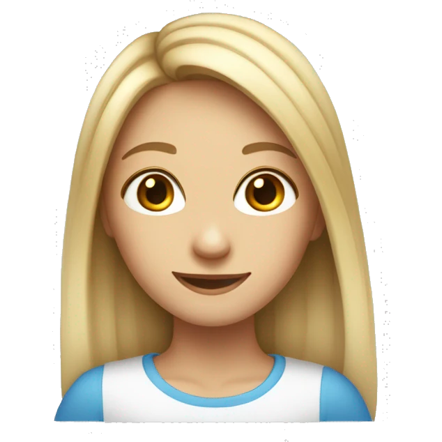 Here’s the translation:

"Draw a pretty girl with long hair, fair skin, no glasses, and a smiling face." emoji