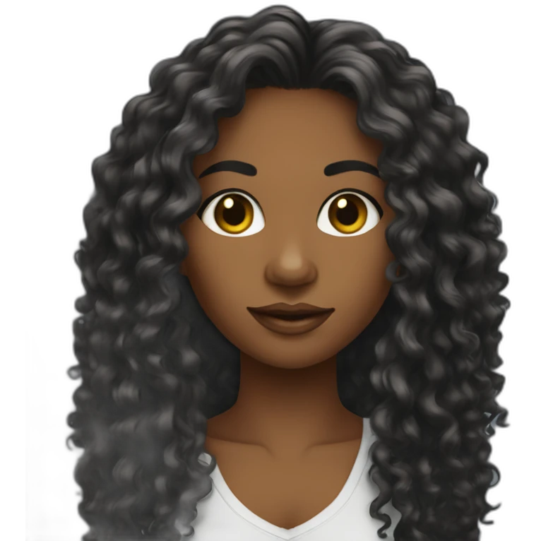Blackgirlwebdesignercurlylonghair emoji