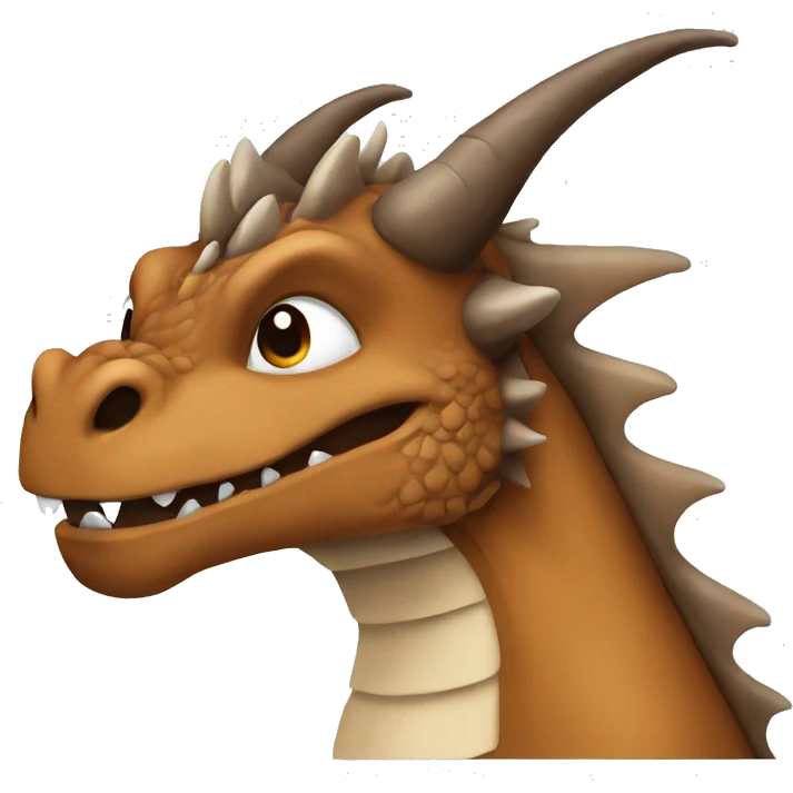 Brown dragon emoji