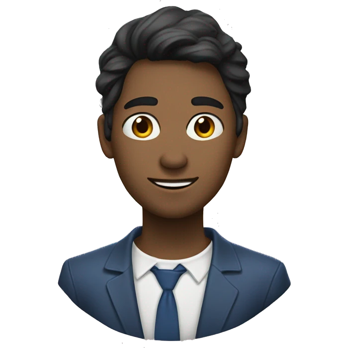 молодая девушка с черными волосами и сединой  emoji