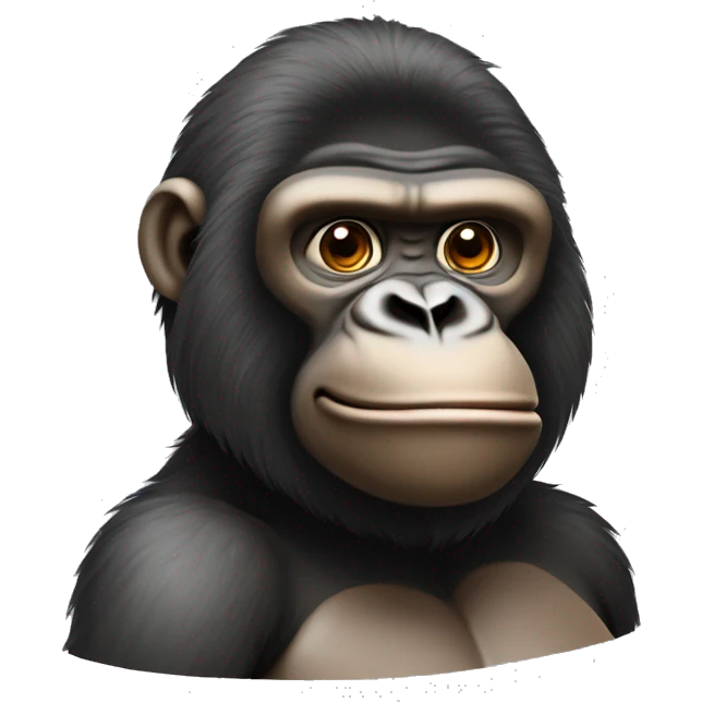 Gorille avec une salopette. emoji