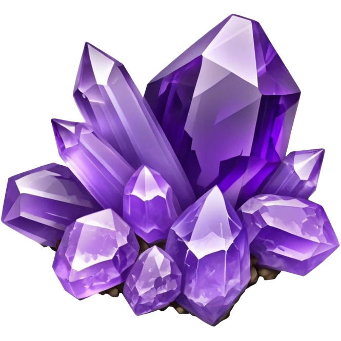 amethyst gem cluster bone emoji