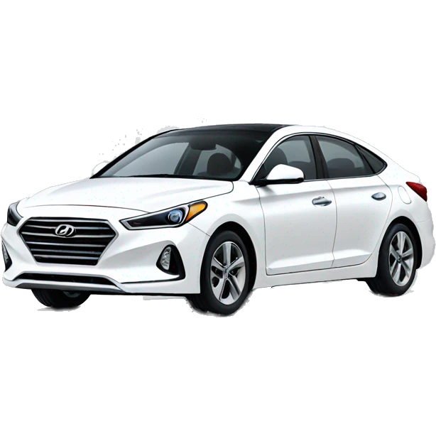  Hyundai white car  emoji