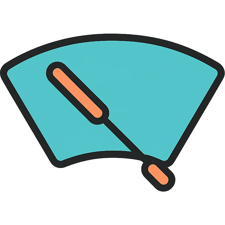 windshield wiper icon, color outline style emoji