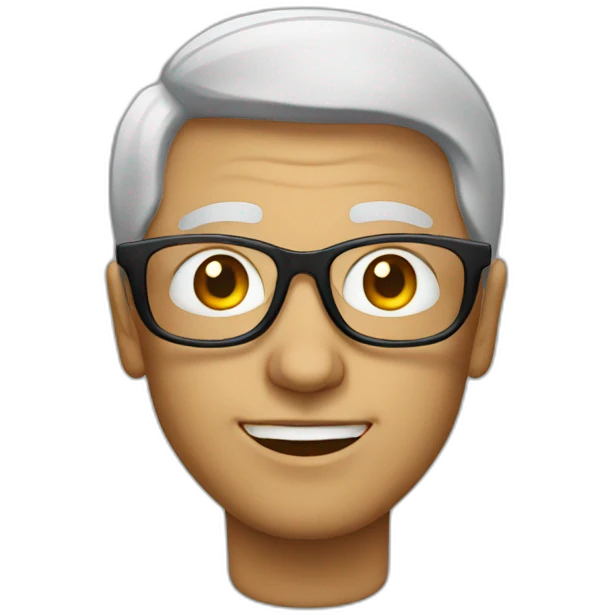 man with extravagant glasses emoji